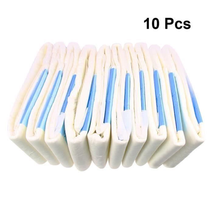 DX08460-10 pcs Couche Adulte Couche Spéciale Douce Simple Simple ...