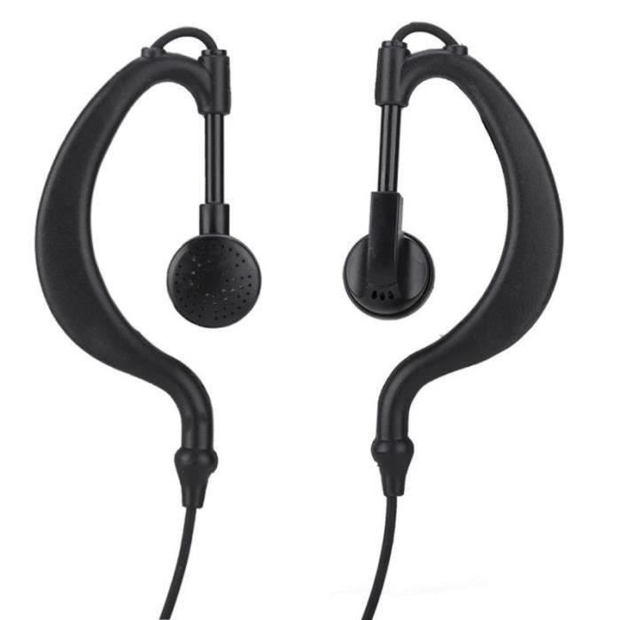 ESTINK Casque De Talkie-walkie 2 Couleurs 2 Broches écouteur PTT Talkie