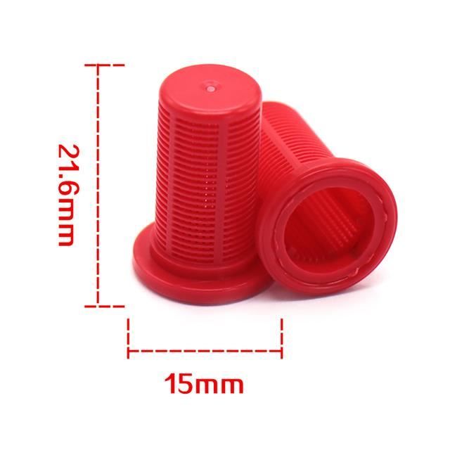 Lot De 5 Filtres En Maille 100 Pour Buses De Pulvérisation - Caoutchouc Et Acier Inoxydable