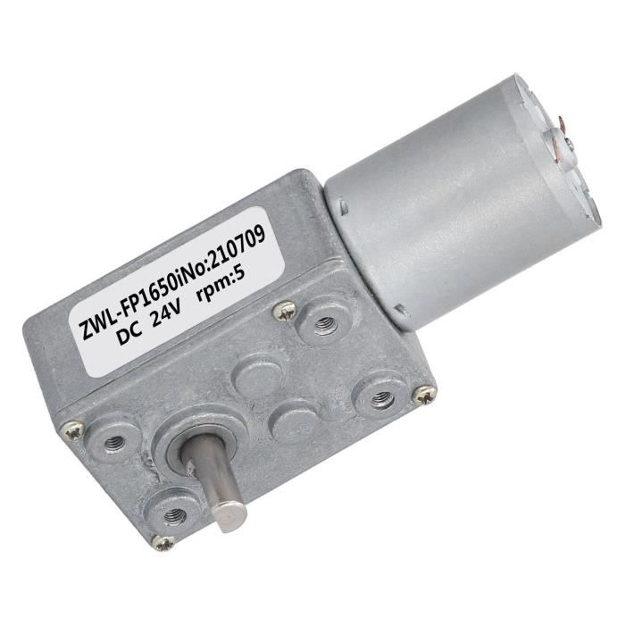 Moteur Micro DC 24V à Engrenages Vis Sans Fin - 40RPM - Pour Hottes Et Machines
