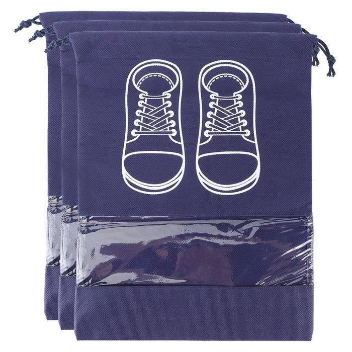 Lot De 10 Sacs De Rangement De Voyage En Soie Anti-poussière Avec Cordon De Serrage, Grande Pochette De Rangement Pour Sac à Main, Chaussures, Bottes, Gris, 60 X 50 Cm, Gris, Sacs