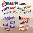 Boite Chat Noire garnie d'un assortiment de 40 chocolats CELEBRATIONS, MILKA et KINDER | Idéal pour la Fête des Mères-1