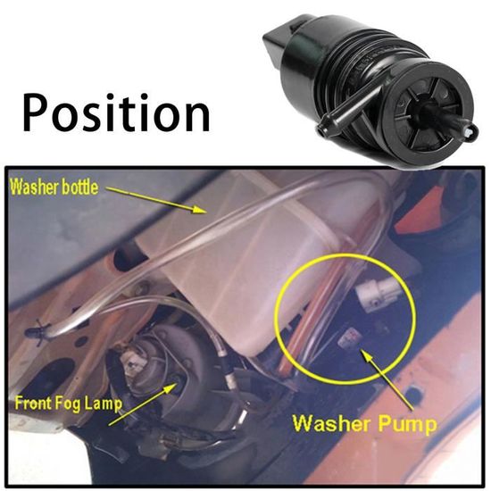 Pompe Lave-Glace Voiture Riloer Compatible Volkswagen Jetta Cabrio Passat 1990-2002 - Référence 1H5955651