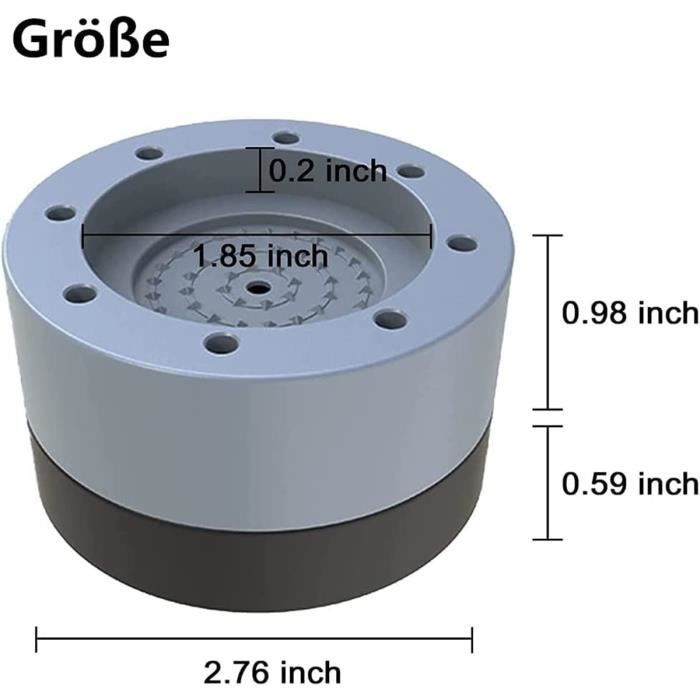 Disque anti vibration pour machine à laver ø9.5 cm, lot de 4