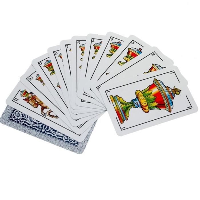 Jeu de Cartes Espagnoles Baraja en étui Plastique Jeu de 50 Cartes 305 grammes Cdiscount Jeux