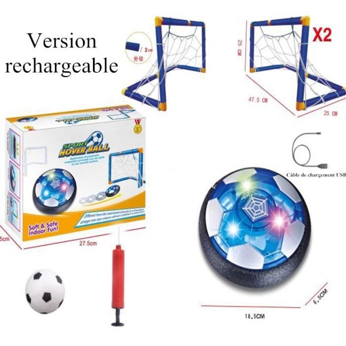 Jouet Enfant Ballon de Foot,Air Power Football,Rechargeable avec, ballon interie