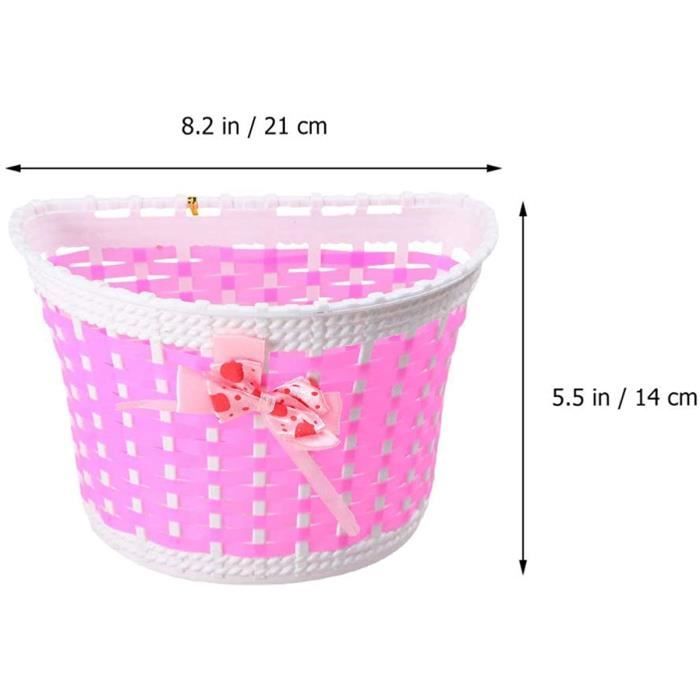 Panier Vélo Enfant Avant Étanche Avec Sangle - Petit Panier Guidon Garçon Fille 3-8 Ans