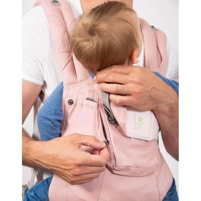 Lille Baby Draagzak Complete Organic Blushing Pink Cdiscount Puericulture Eveil bebe