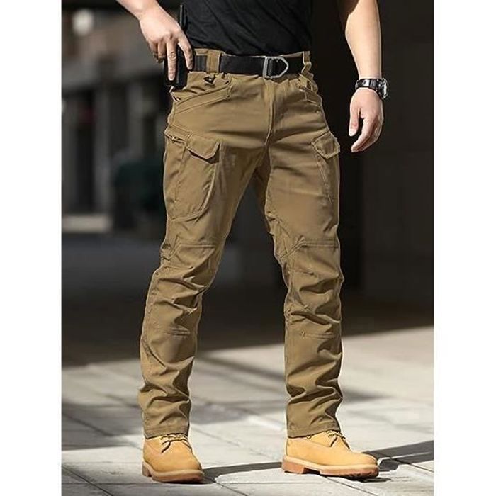 Pantalon Convertible REI Taille M Homme - Nylon Beige - Randonnée - Cargo Zippé