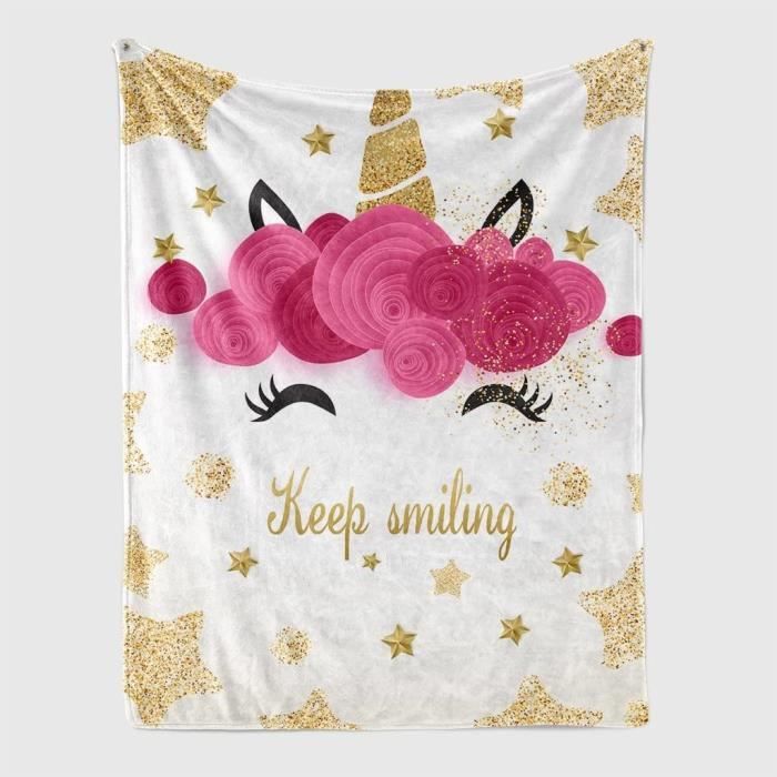 WCEECE Couverture Douillette pour Enfant, Motif De Arc-en-Ciel