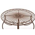 CLP Table de jardin ronde en fer forgé INDRA, faite à la main dans un style nostalgique, diamètre Ø 70 cm, 6 couleurs au choix72 ...-2