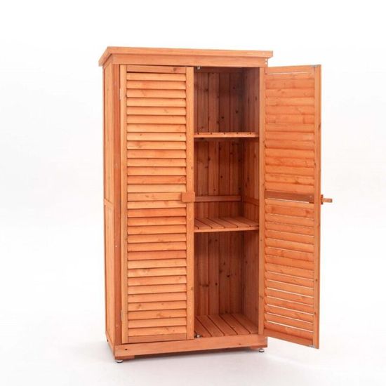 Abri De Jardin Armoire Emmy En Bois 87 X 46 5 X 160 Cm Gardiun Achat Vente Abri Jardin Chalet Abri Armoire Emmy En Bois P Cdiscount