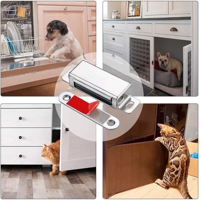 WOOCH Lot De 20 Loquets Magnétiques De Porte – Loquet De Porte