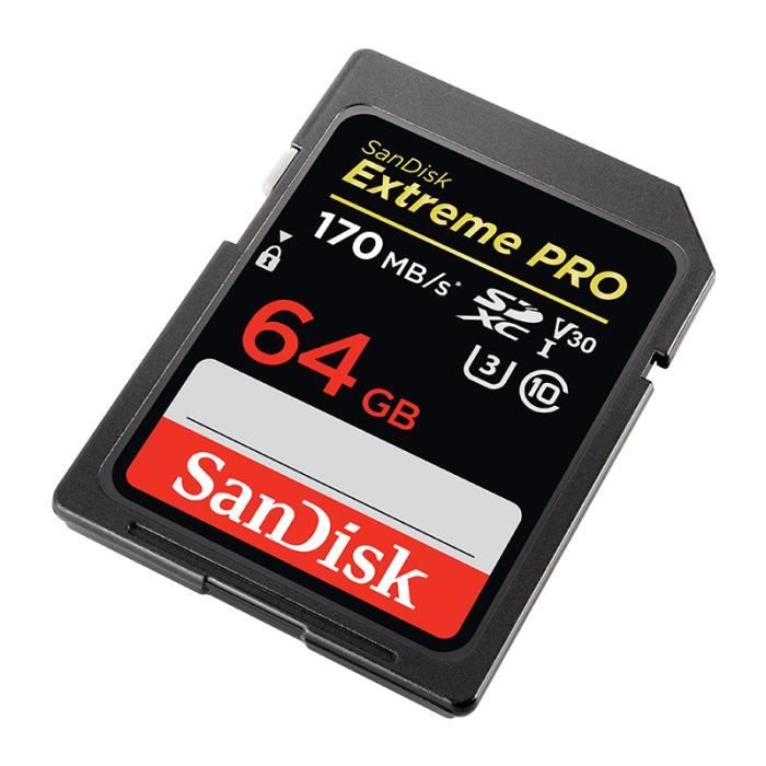 Carte mémoire SanDisk Extreme Pro Carte SD SDHC - SDXC 32 Go - 64