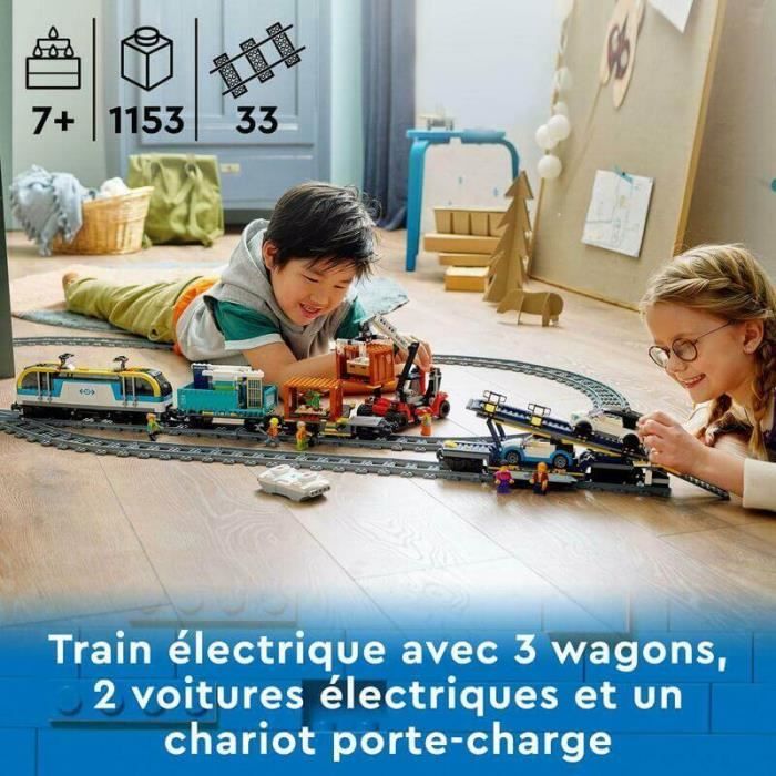 LEGO 60335 City La Gare, Jouet avec Bus, Nacelle Elevatrice, 6  Minifigurines et Plaques de Route, Compatible avec Train City, - Cdiscount  Jeux - Jouets