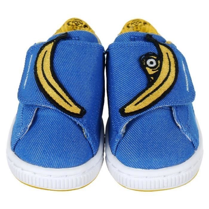 Chaussures PUMA Minions Basket Wrap ST Bleu Mixte Bebe Bleu Cdiscount Chaussures