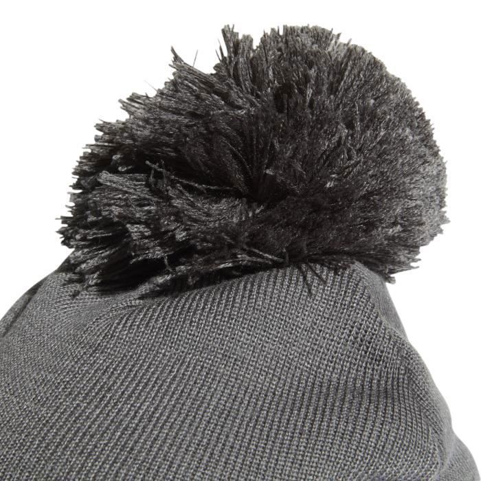 Bonnet adidas Adicolor Bobble Gris fonc Cdiscount Pr t Porter