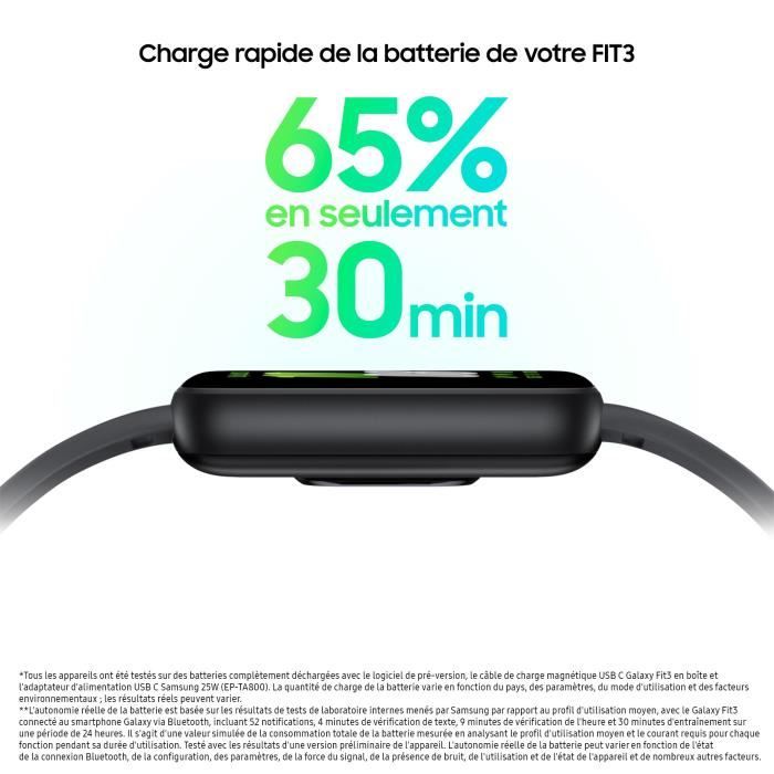 SAMSUNG Galaxy Fit Bracelet Connecté Gris Cdiscount Téléphonie - Main Image