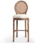Lot De Chaises De Bar 2 Pcs Conception Classique Blanc Lin Achat Vente Chaise Cdiscount