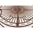 CLP Table de jardin ronde en fer forgé INDRA, faite à la main dans un style nostalgique, diamètre Ø 70 cm, 6 couleurs au choix72 ...-3
