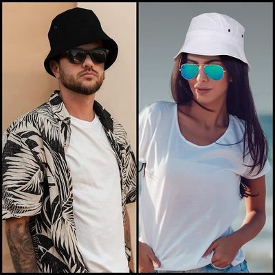 Chapeau Bob Unisexe Hocaies - Coton - Tour De Tête 56-58cm - Pliable - Protection Solaire
