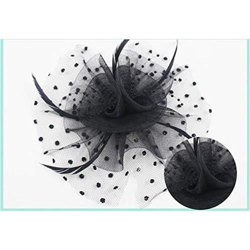 Chapeau Fascinator Élégant Pour Femme - Bibi à Plumes Et Fleur | Mariage, Cérémonie, Cocktail, Derby