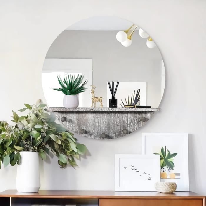 Grand miroir rond bois – Trouvez le meilleur prix