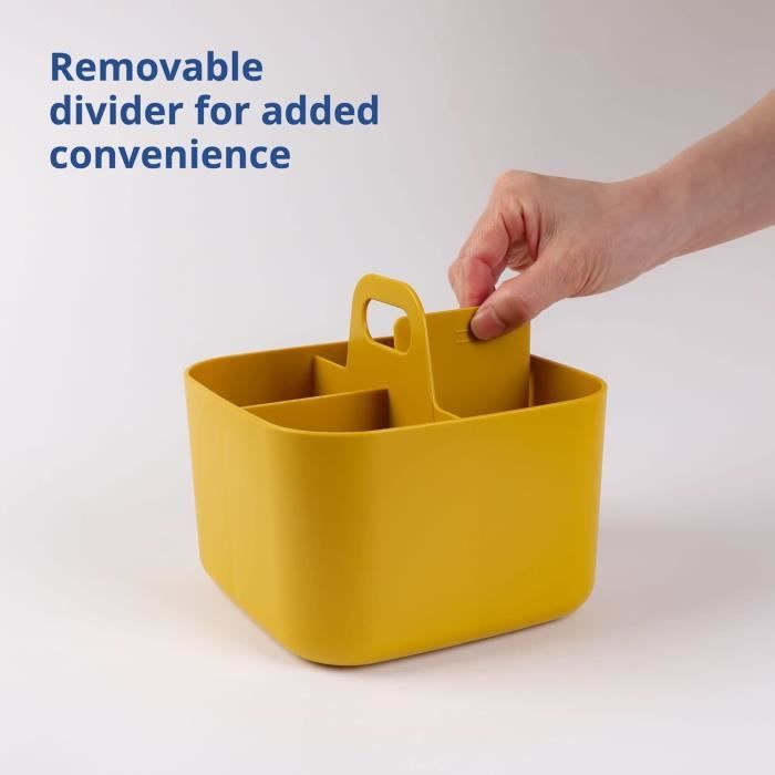 Caddy Rangement Empilable Azyvum | 24x14.6x11.3cm - Gris - Organisateur Polyvalent