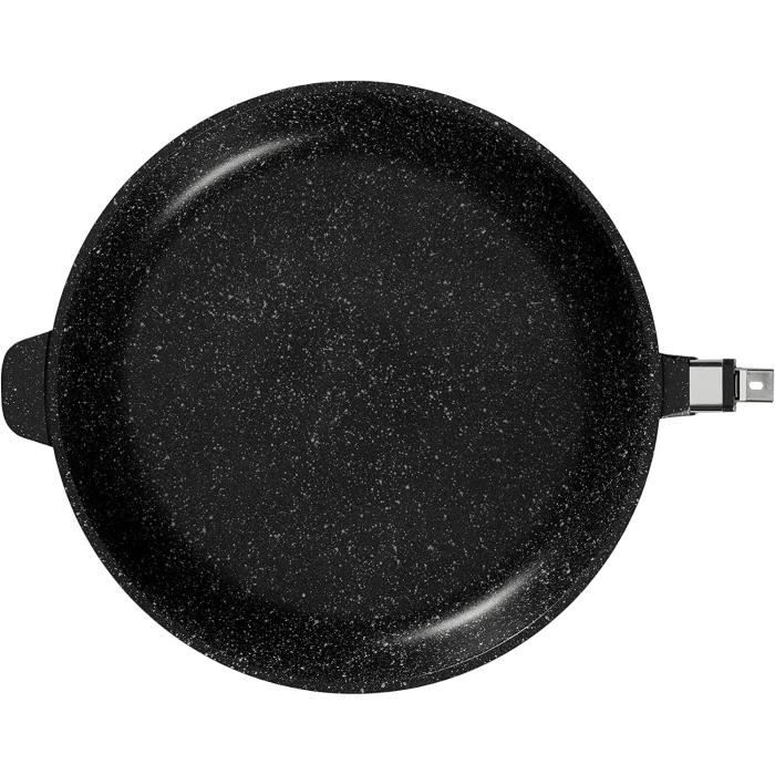Presse à Burgers AEG - Fonte D'aluminium Antiadhésive + 20 Feuilles Papier - Manche En Bois - Pour Des Burgers Parfaits à La Maison - 3