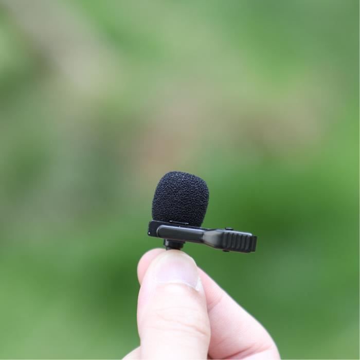 Fdit Micro cravate Lavalier Microphone Lavalier pour caméra d