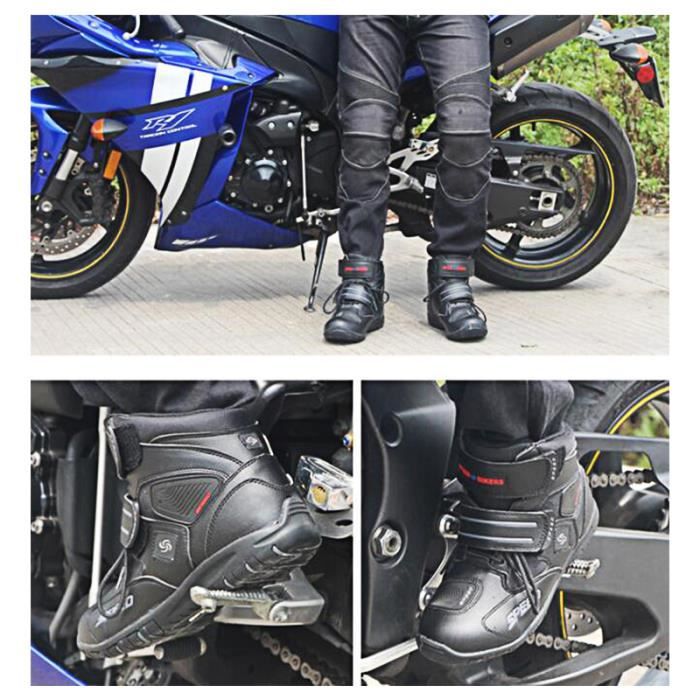 Chaussures moto Unisex Hors Route Motard demi Bottes Baskets moto
