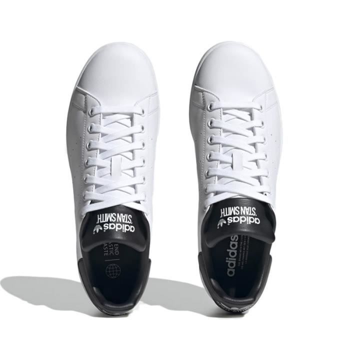 Basket adidas Originals STAN SMITH Cuir Blanc Noir Lacets