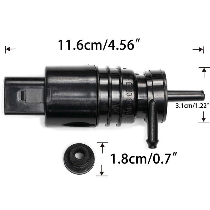 EMagTech Pompe De Lave-glace Avant Ou Arrière De Voiture 12 V