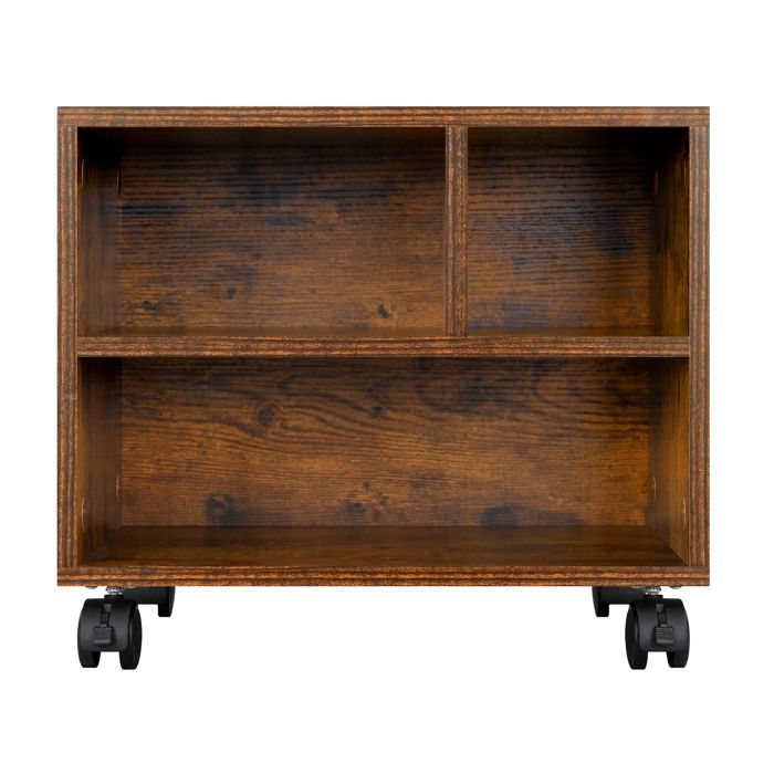 WOLTU Caisson de Bureau Mobile, Meuble de Rangement en Métal avec 3 Tiroirs, Caisson sur