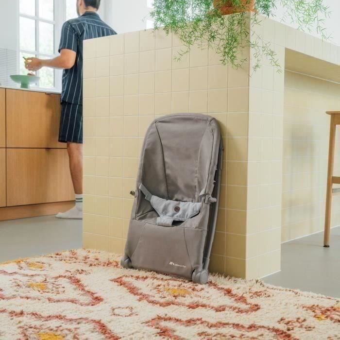 Transat Bébé Bebeconfort Aster - 0-2 Ans (12 Kg) - Léger, Pliable - Arche De Jeux Amovible - Graphite