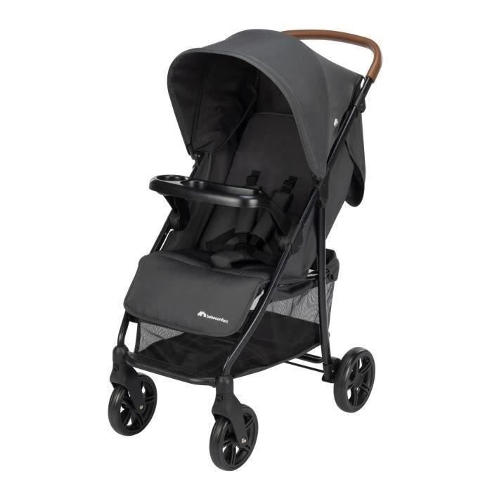 BEBECONFORT MISTY Poussette compacte confortable grand panier des la naissance jusqu a 4 ans 0 a 22 kg Mineral Graphite Cdiscount Puericulture Eveil bebe