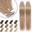 Extension Cheveux,No1713, Adhesive Naturel 40 Pcs Rajout Vrai Humain Naturel  Adhesif Bande Adhesive 100% Remy Hair Tape In #27 - Cdiscount Au quotidien