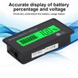 1 pièce 12V Indicateur Capacité de la batterie Affichage du testeur de tension Moniteur au plomb avec câble HB014 -OLL-0