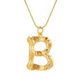 Lettre Alphabet Bling Corde Chaîne Collier Hip Hop Cristal Pendentif Cadeau Bijoux