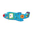 Viga Toys jeu mural avion junior 180 cm bois bleu 5 pièces-0