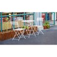 Ensemble Table Bistro avec chaises pliantes HUOLE - Style classique pour Balcon, Terrasse et Jardin-0