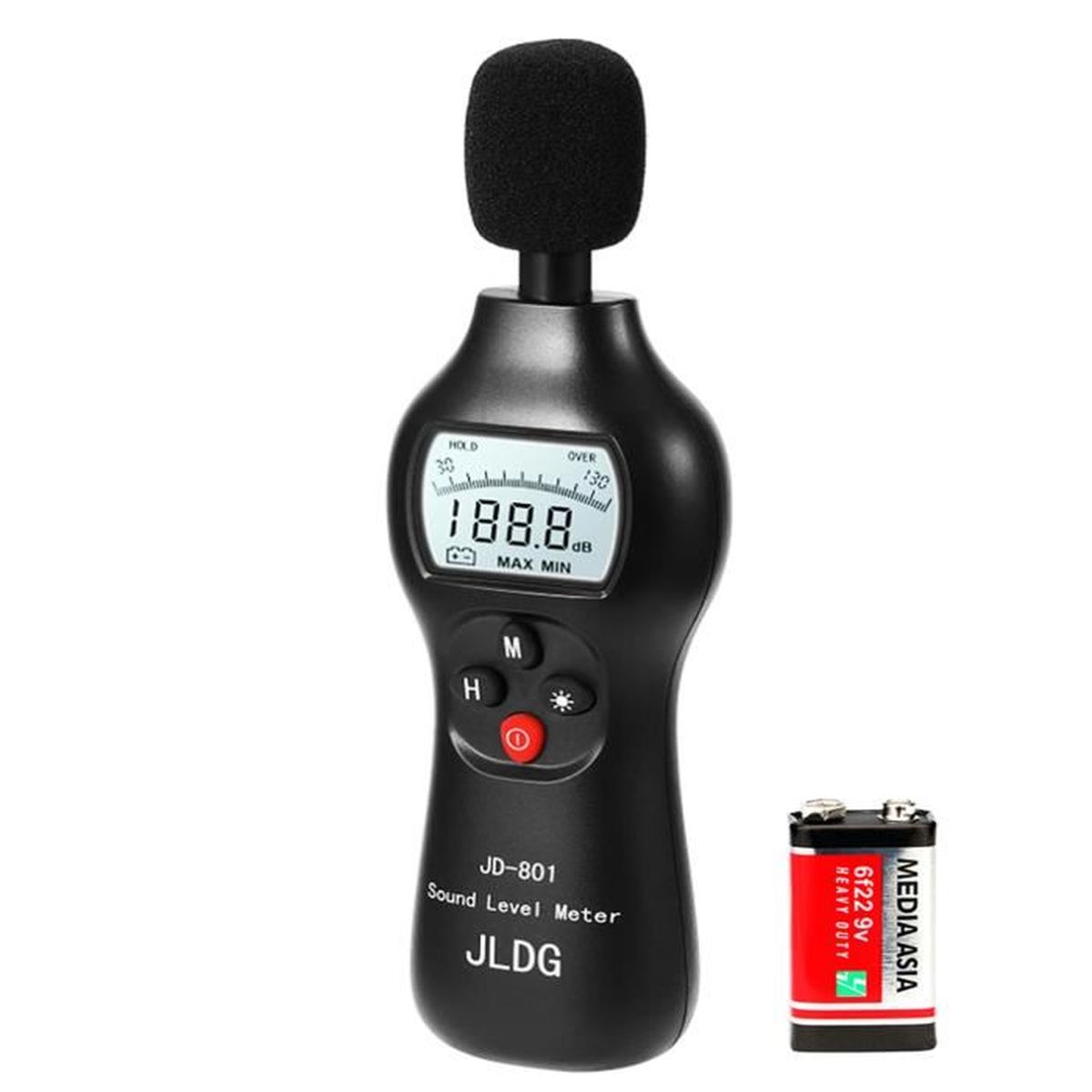 TASI TA652A Sonomètre 30-130 DB Analyseur De Niveau Sonore Enregistreur