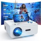 Retroprojecteur, Vidéoprojecteur HOPVISION, Mini Projecteur 4K - Full HD 1080P - Wifi Bluetooth 5.1 - 300" Écran Home