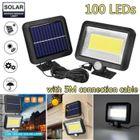 Lampe Solaire Extérieur - MINGMEI - 100 LED - Détecteur de Mouvement - Étanche - Câble de 5m