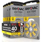 BRAND Kit de 40 piles auditives Rayovac Extra 10