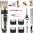 SNAKIOX Tondeuse pour Animaux - Professionnelle - 12Pcs - Silencieuse - USB Rechargeable - Poil Long Épais