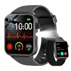 IOWODO R30MAX Montre Connectée Homme Femme Smartwatch Appel Bluetooth 100 modes Sport Etanche pour iOS Android Samsung Iphone Noir