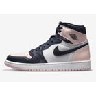 Baskets Airs-JordanX 1 High OG Bubble Gum - SOMEETPRO - Mixte - Blanc et Rose - Lacets - Synthétique - Plat