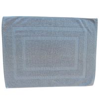 Tapis de bain en coton éponge - DECOCLICO - 50 x 70 cm - Bleu minéral