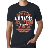 Homme Tee-Shirt New York Fabriqué En 1973 – New York Made In 1973 – 50 Ans T-Shirt Cadeau 50e Anniversaire Vintage Année 1973